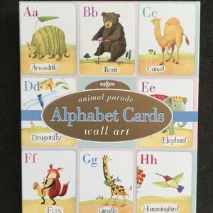 Animal Parade Alphabet Cards wall art